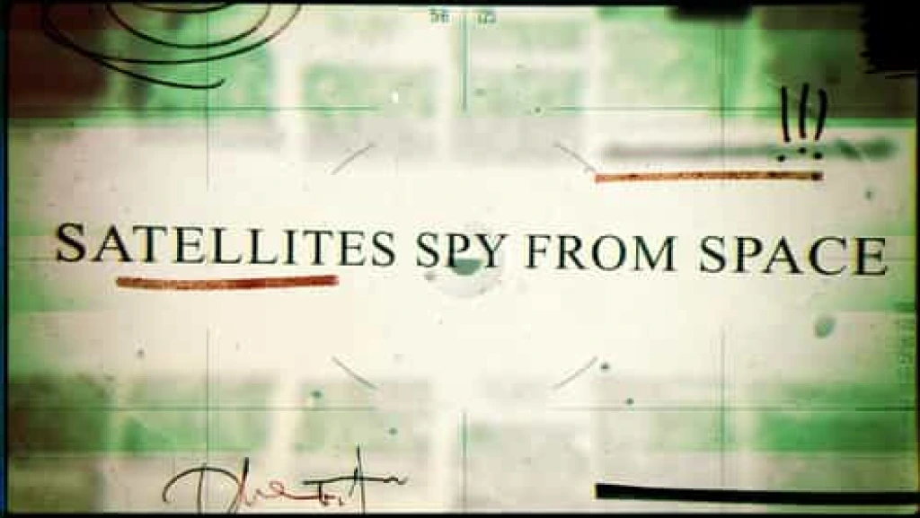 Video Footage Retro Grunge Spy Satellite Text Reveal