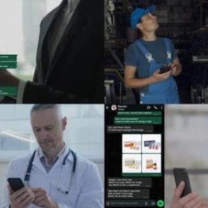 Animated Mobile Chat Interface After Effects Template Animated Mobile Chat Interface After Effects Template