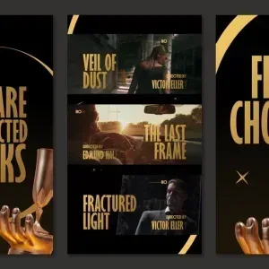 After Effects Project Cinematic Awards Ceremony Intro پروژه افتر افکت مقدمه جوایز سینمایی