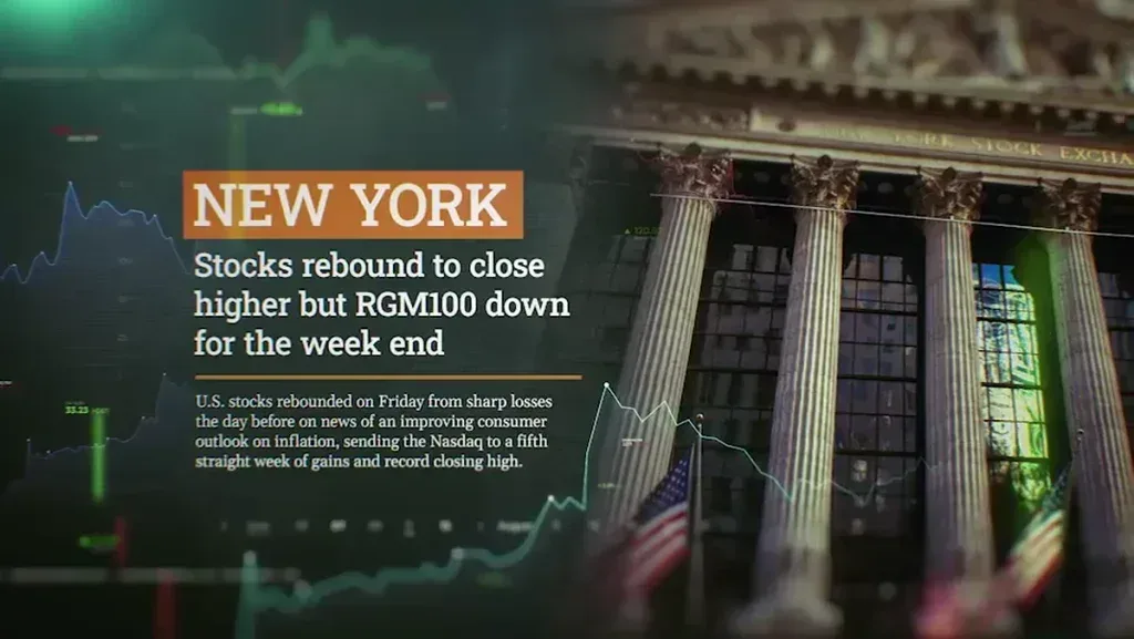 After Effects Project Financial Market News Broadcast