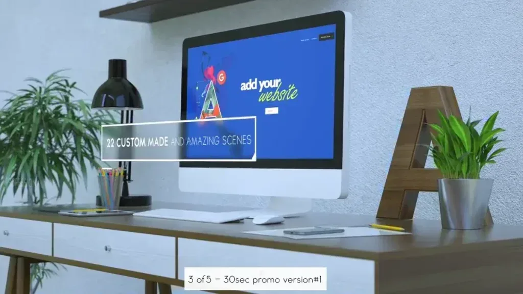 After Effects Project Modern App and Website Promo
