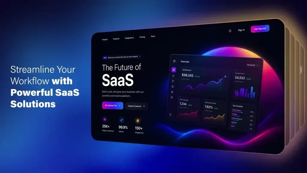 After Effects Project Modern SaaS Platform Promo