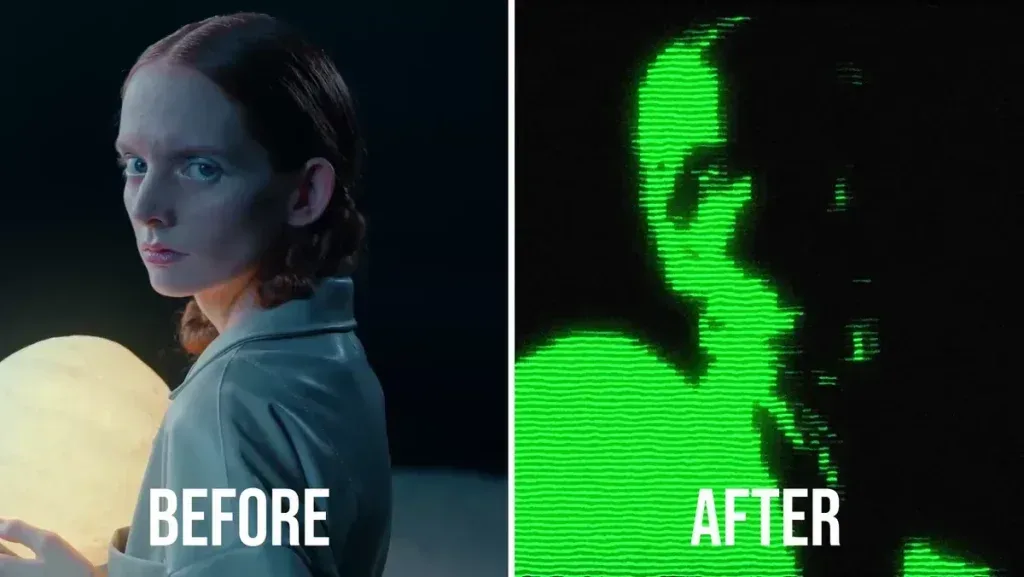 After Effects Project Neon Glitch CRT Scanline Overlay