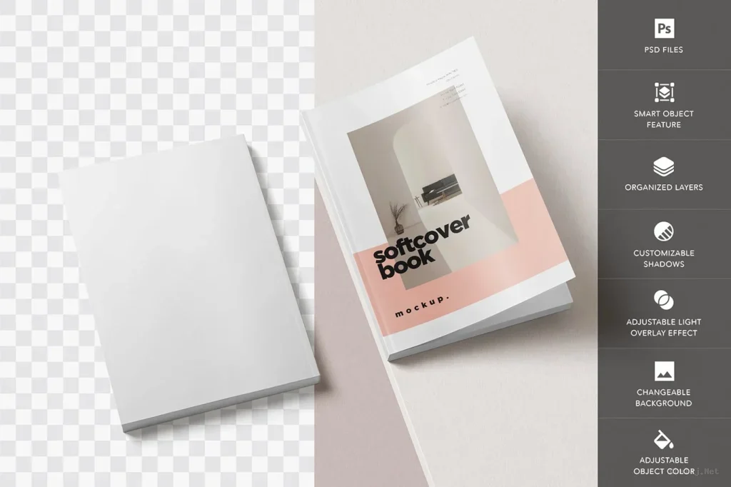 موکاپ PSD جلد کتاب