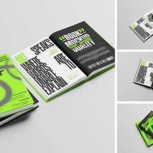 موك أب كتاب مع عرض أغلفة سمارت أوبجكت PSD موك أب كتاب مع عرض أغلفة سمارت أوبجكت PSD