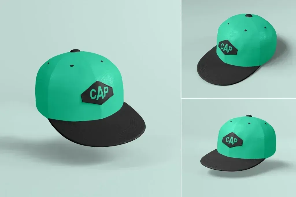 PSD Mockup Fabric Sport Cap Branding Set