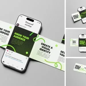 موك أب PSD كاروسيل إنستغرام
