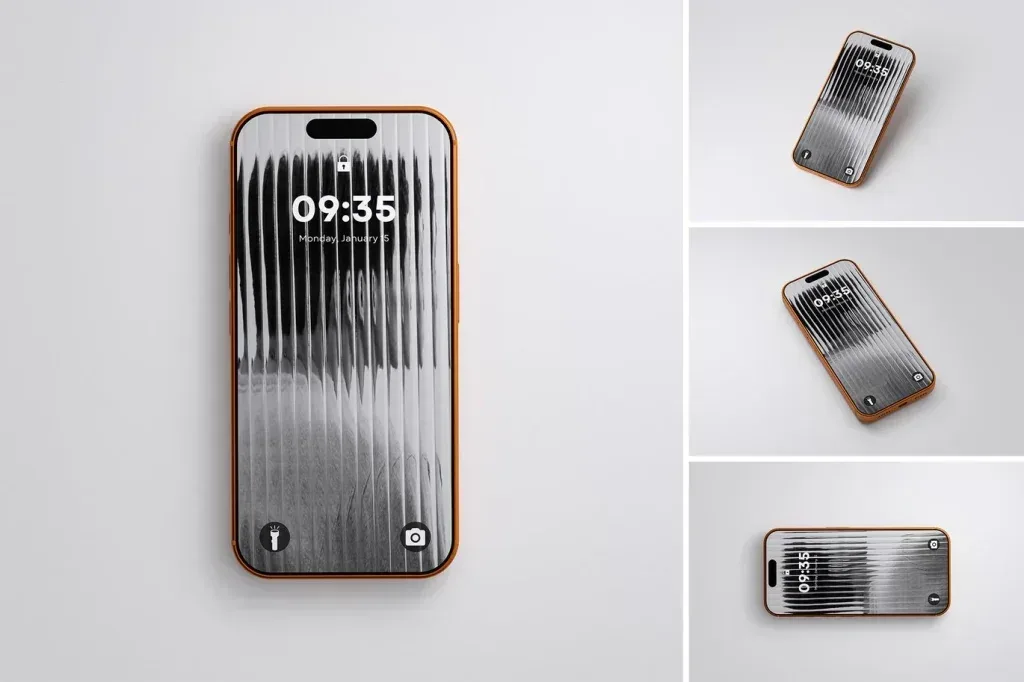 PSD Mockup iPhone Set with 5 Files