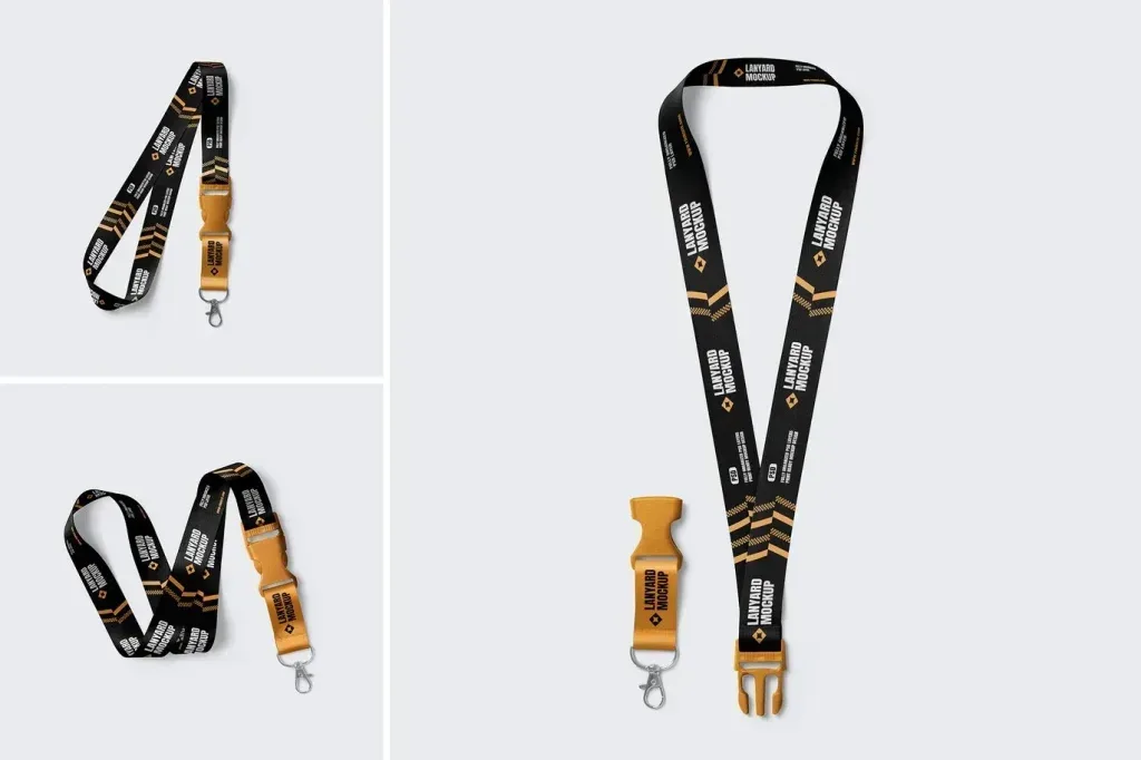 PSD Mockup Lanyard for Branding and Events