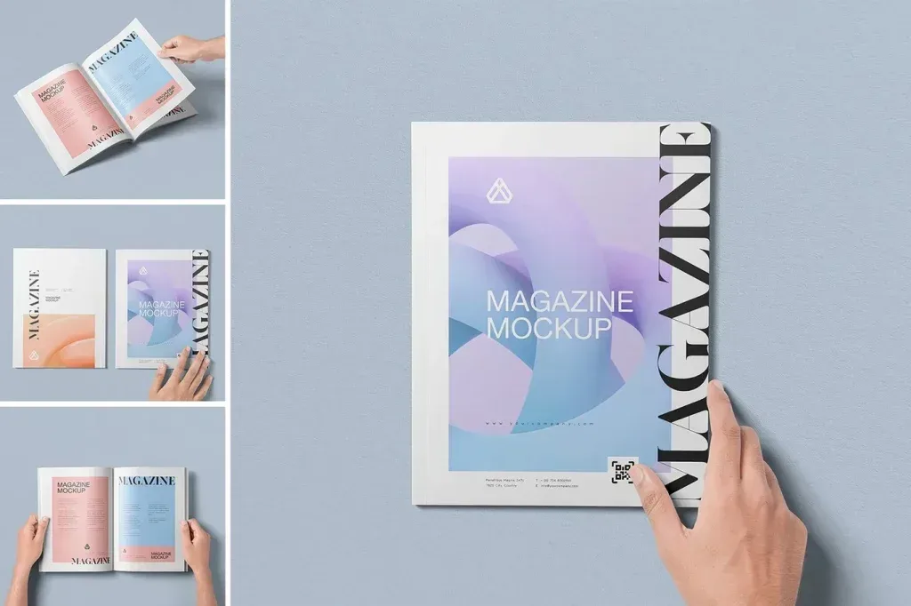 PSD Mockup Magazine Presentation