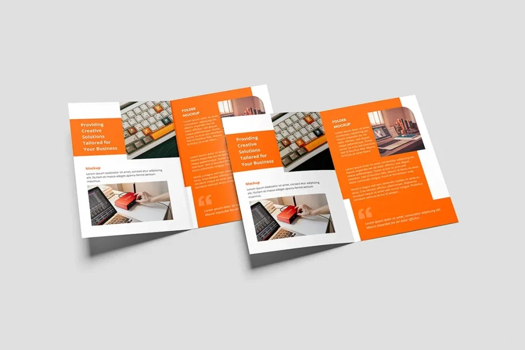 موکاپ PSD طراحی واقعی بروشور