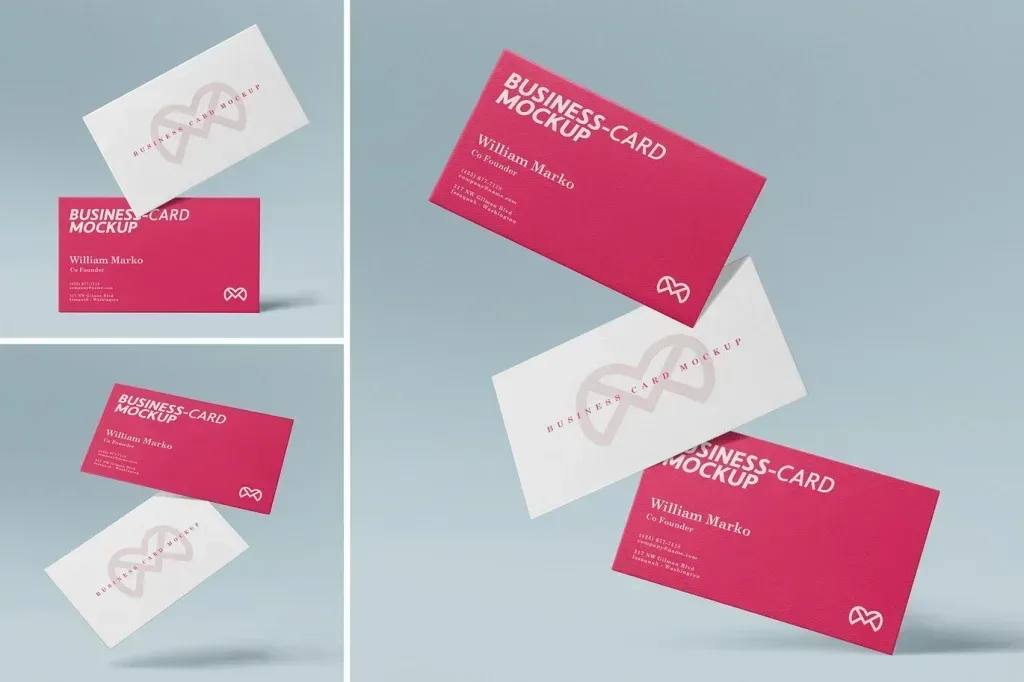 PSD Mockup Realistic Business Card