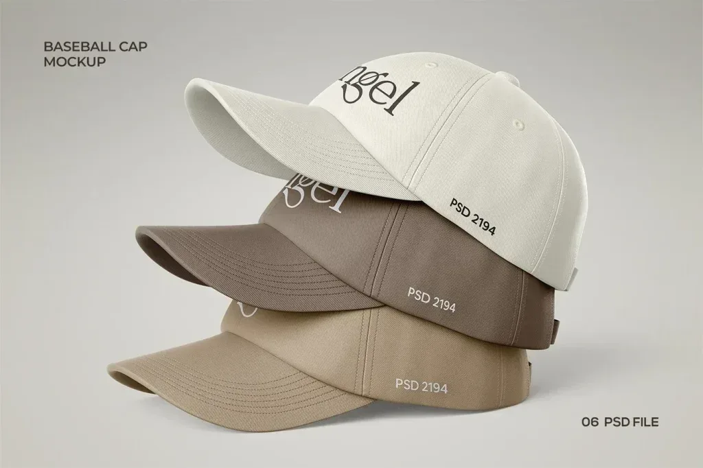 PSD Mockup Realistic Dad Hat Apparel for Branding