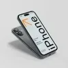 PSD Mockup Realistic iPhone Set, Two angled iPhones on a light gray background, one showing a mockup screen