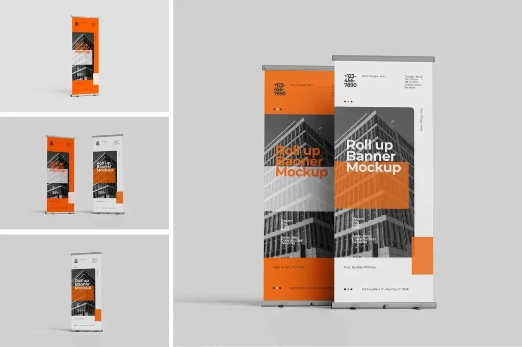 PSD Mockup Roll Up Banner