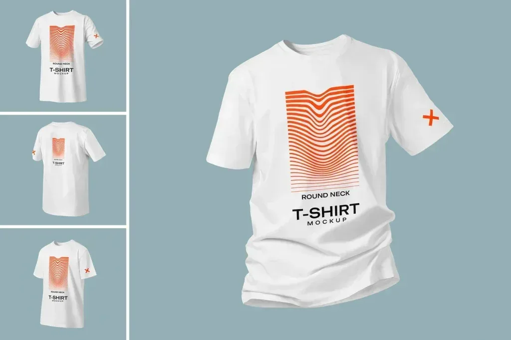 PSD Mockup T Shirt for Clothing Presentation