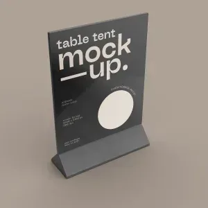 Table Tent Mockup PSD Table Tent Mockup PSD
