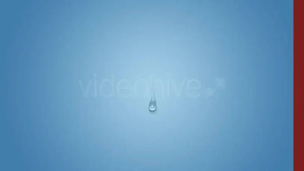 Video Footage Fluid Water Drop Circular Reveal