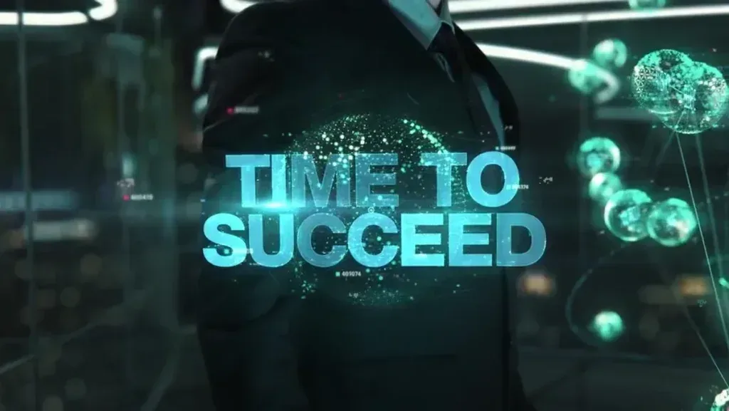 Video Footage Holographic Network Corporate Text Reveal