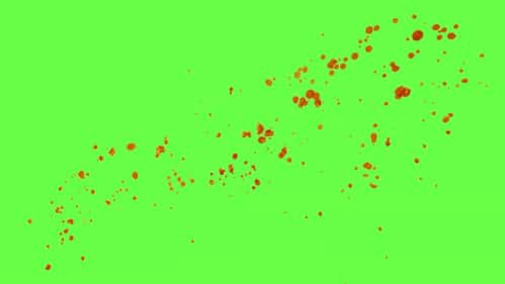 Video Footage Red Liquid Droplets Splatter Animated