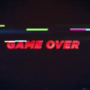 Retro Game Over Glitch Effect Text Stock Footage Retro Game Over Glitch Effect Text Stock Footage