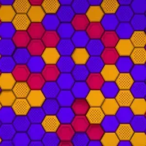 Vibrant Hexagonal Grid Motion Background Stock Footage Vibrant Hexagonal Grid Motion Background Stock Footage