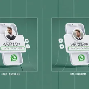 پروژه افتر افکت کارت پروفایل تماس واتساپ پروژه افتر افکت کارت پروفایل تماس واتساپ