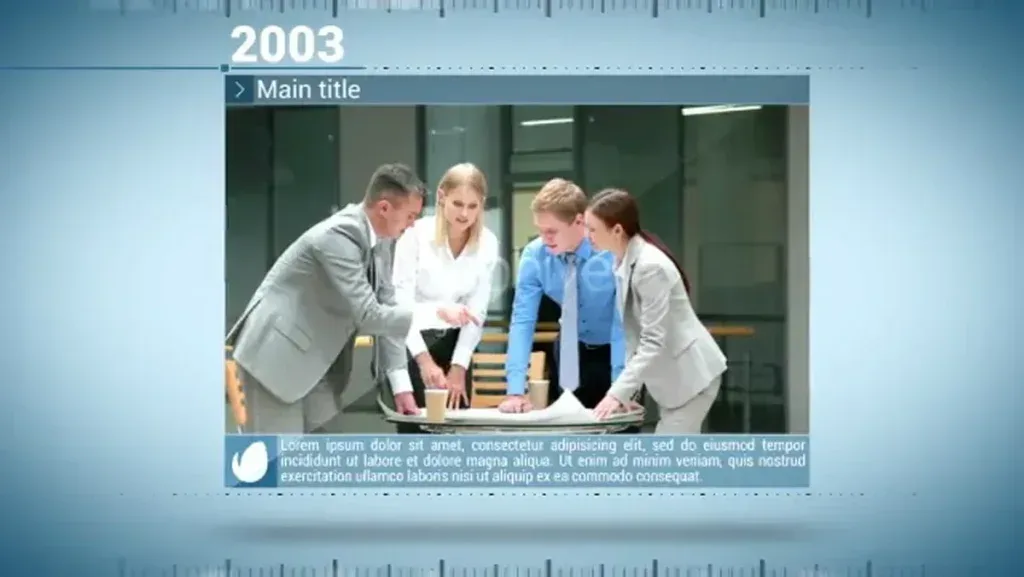 After Effects Project Dynamic Corporate Timeline