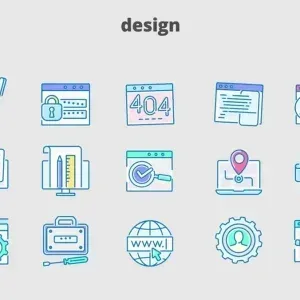 After Effects Project Filled Outline Animated Icons for Design After Effects Project Filled Outline Animated, Set of filled and outline animated design icons including document, lock…
