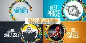 Colorful 3D Spheres Animation After Effects Template