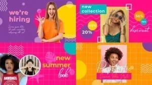 Colorful Social Media Marketing After Effects Template
