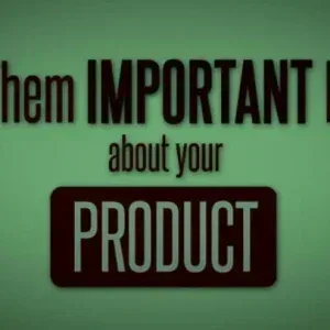 After Effects Project Product Promotion Marketing, Text highlighting important point about product on green background