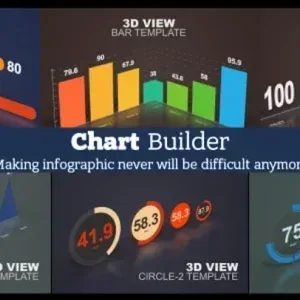 After Effects Project Animated Infographic Chart Templates with 3D Views After Effects Project Animated Infographic Chart, 3D animated infographic chart templates including arrow, bar, simple…