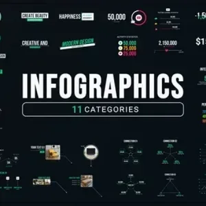 Animated Infographic Elements After Effects Template Animated Infographic Elements After Effects Template