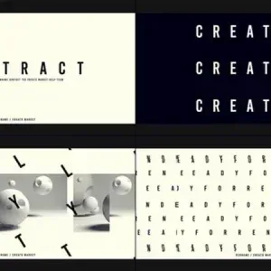 After Effects Project Elegant 3D Title Sequence with Floating Spheres After Effects Project Elegant 3D Title Sequence, Minimalist 3D spheres floating in black and white abstract video title…