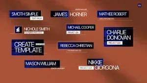 Modern Lower Third Titles 02 After Effects Template