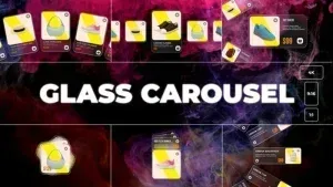 Glass Product Carousel Video After Effects Template