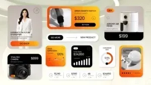 E-Commerce Product Widget Video After Effects Template E-Commerce Product Widget Video After Effects Template