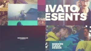 Clean Slideshow Modern Motion After Effects Template