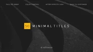 Minimalist Animated Titles After Effects Template