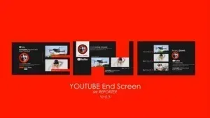 پروژه افتر افکت صفحه پایانی کانال یوتیوب