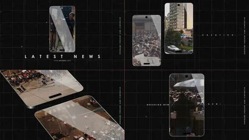 After Effects Project App News Intro Video Advertising