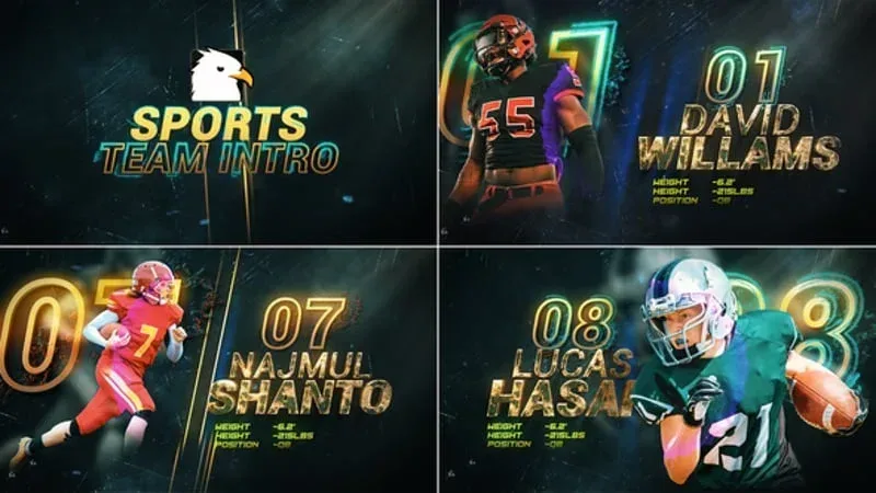 After Effects Project Sports Player Promo Powerful