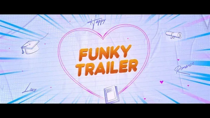 After Effects Project Funky Cinematic Trailer Video