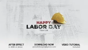 Labor Day Sketch Trailer Video After Effects Template Labor Day Sketch Trailer Video After Effects Template