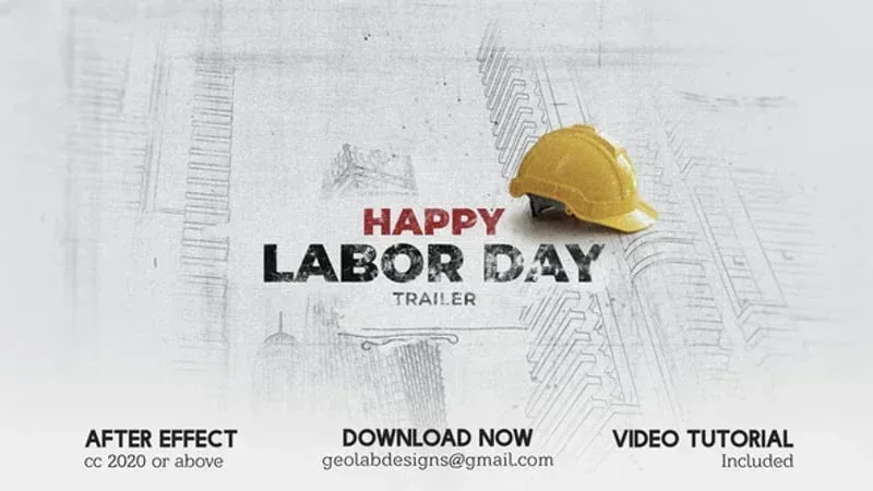 After Effects Project Labor Day Sketch Trailer Video