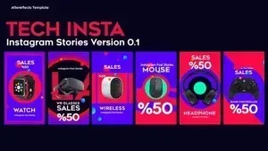 قالب قوالب فيديو قصص إنستغرام لأفتر إفكت