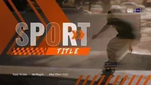 Sport Title Video After Effects Template