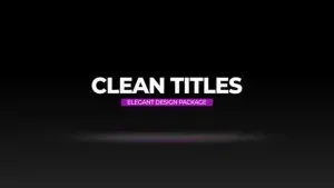 Minimalist Title Animations After Effects Template Minimalist Title Animations After Effects Template