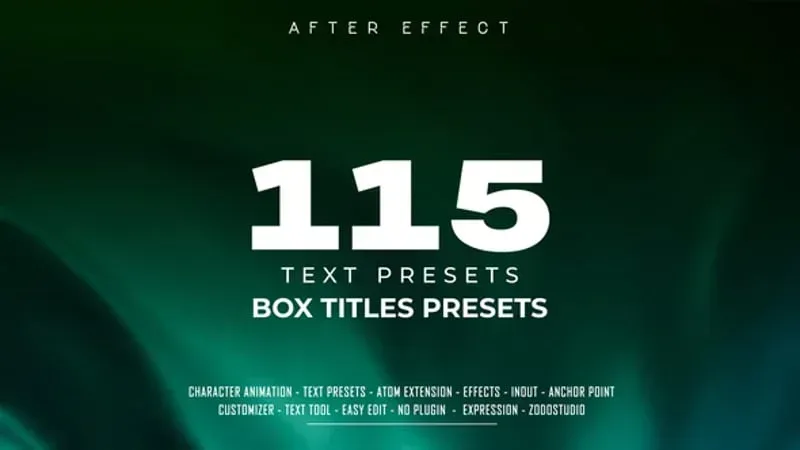 After Effects Project Text Box Animation Presets Video